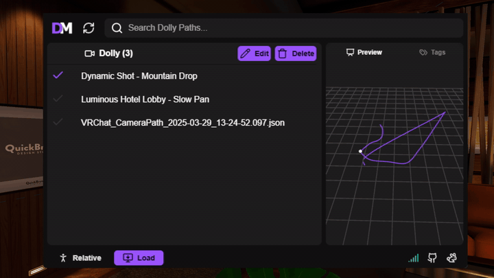 Dolly Manager in action